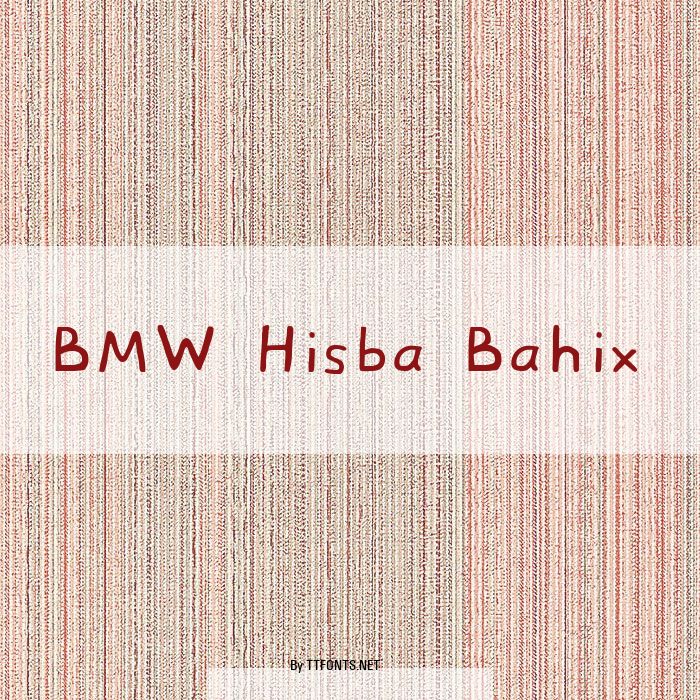BMW Hisba Bahix example